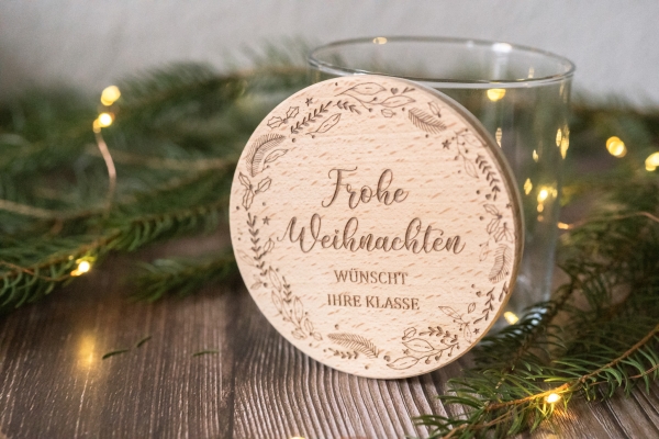 Vorratsglas Frohe Weihnachten -personalisiert-
